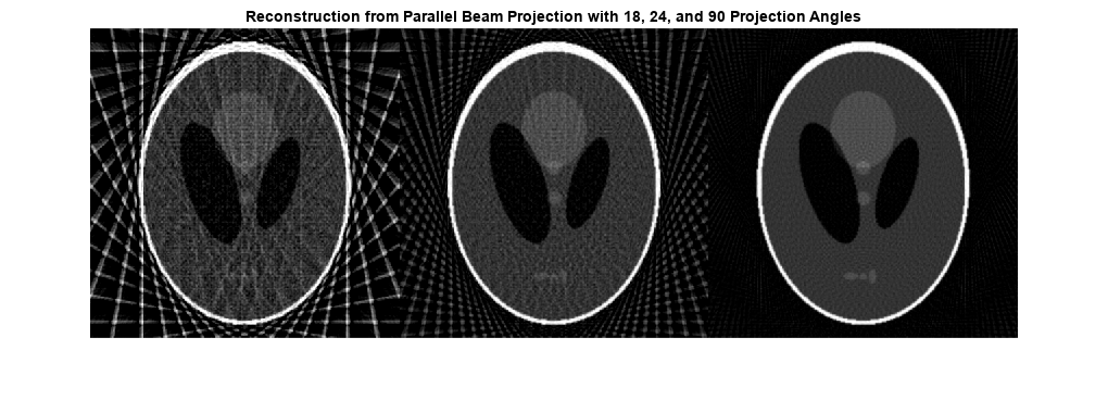 Reconstructing an Image from Projection Data