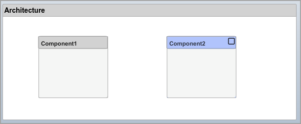 建筑模型与两个组件,Component1和于Component2