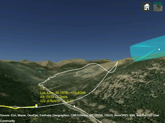模拟和跟踪目标与地形遮挡