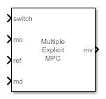 多个显式MPC控制器块