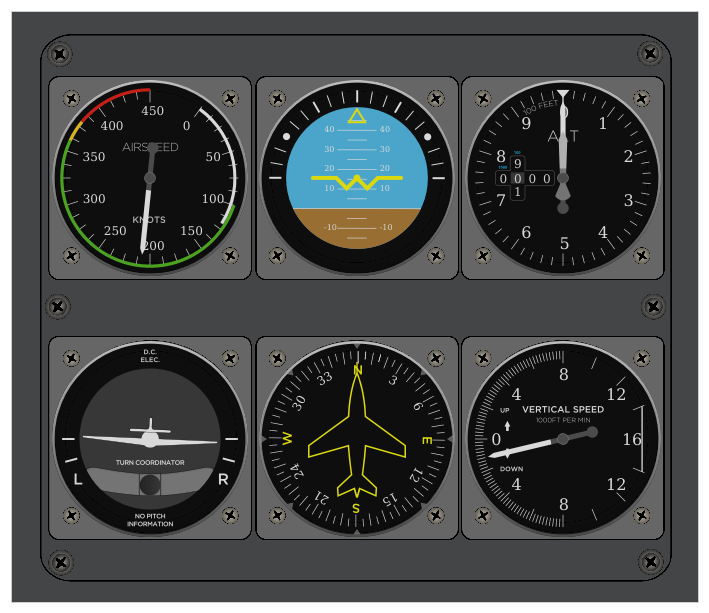 HL-20与飞行仪表