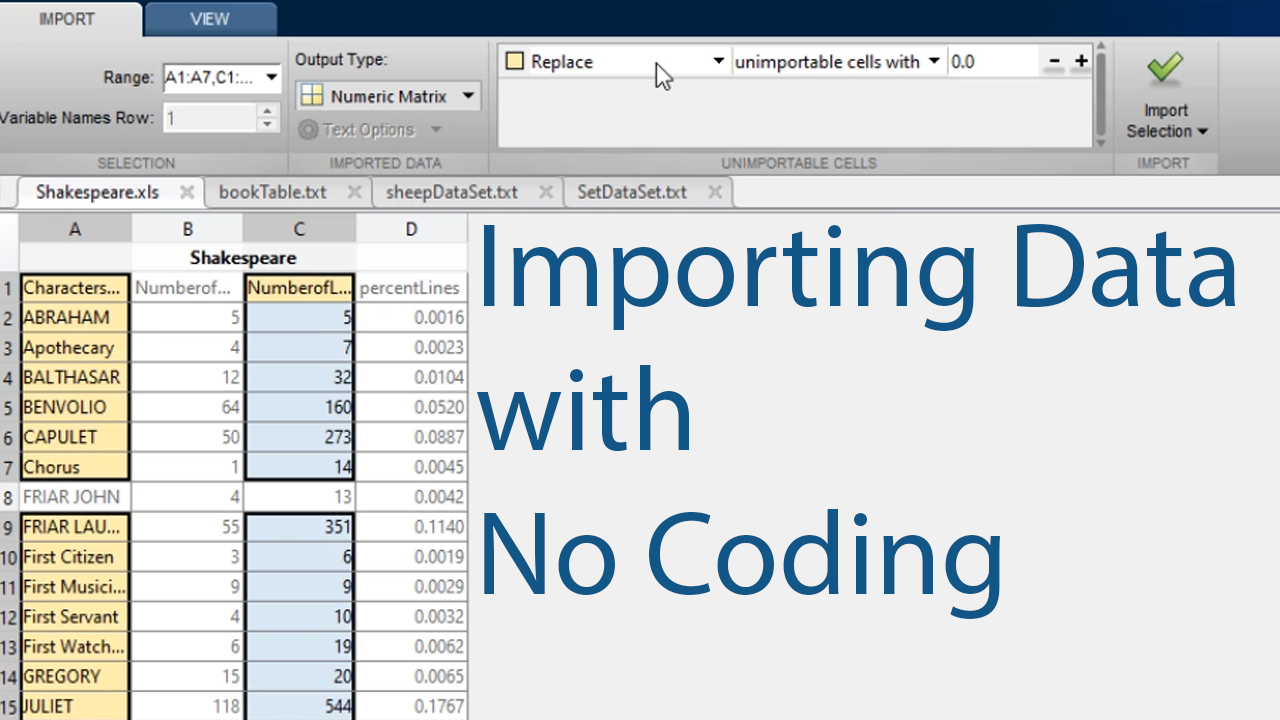 Learn how to import spreadsheet data using the Import Tool.