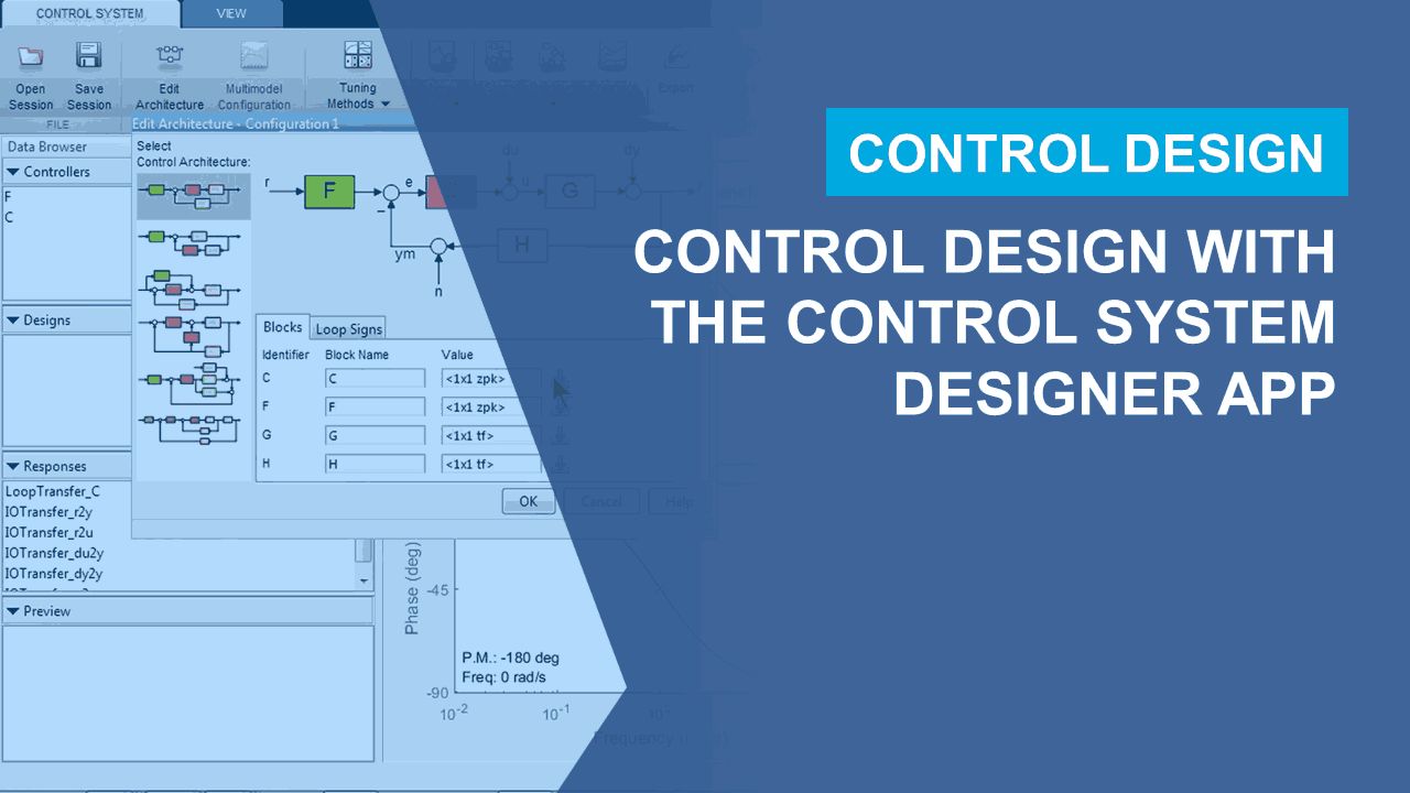 使用控制系统设计器应用设计控制系统。